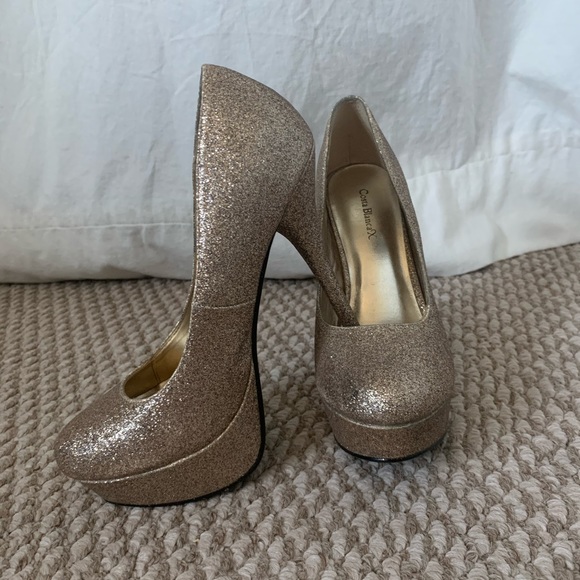 Costa Blanca Sparkle heels with small platform! - Picture 2 of 4